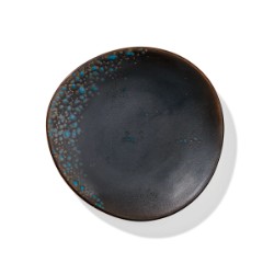 QUALITAT OXIDUM BLUE PLATO LLANO IRREGULAR 26,5CM