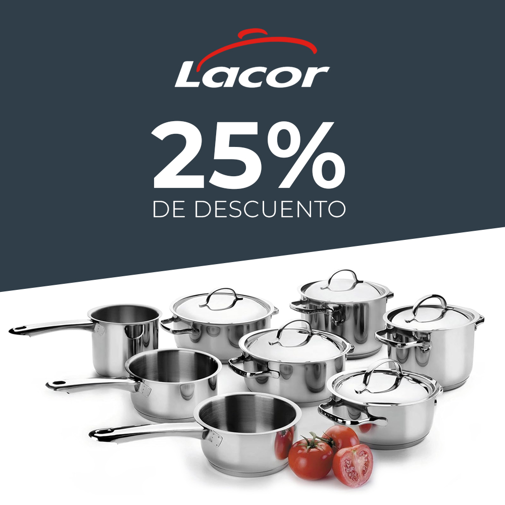 25% de descuento en todos los artículos de la marca Lacor